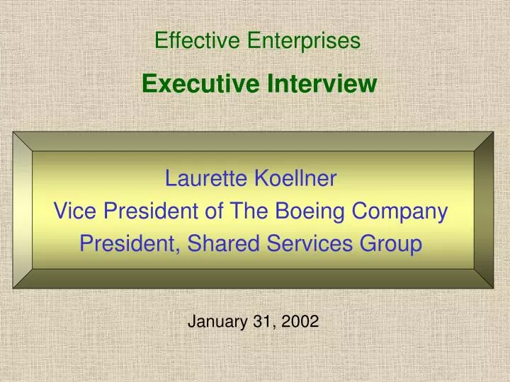executive interview