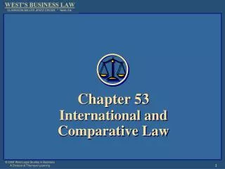 Chapter 53 International and Comparative Law