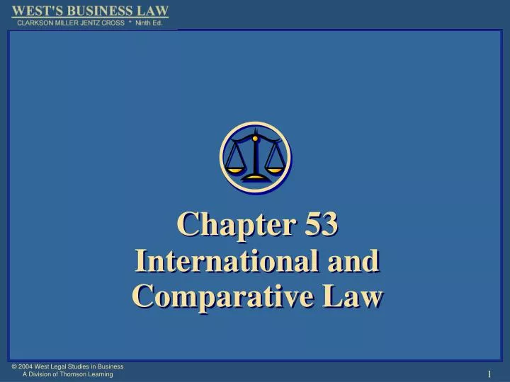 chapter 53 international and comparative law
