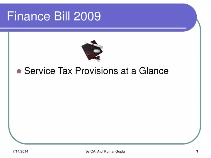 finance bill 2009