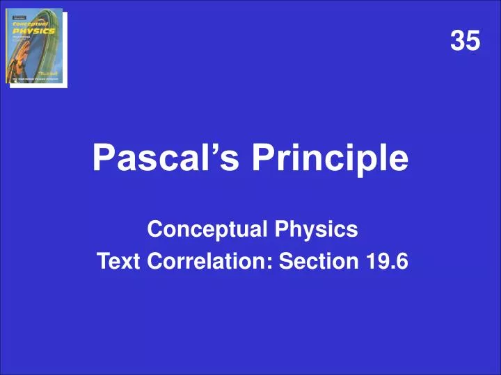 pascal s principle