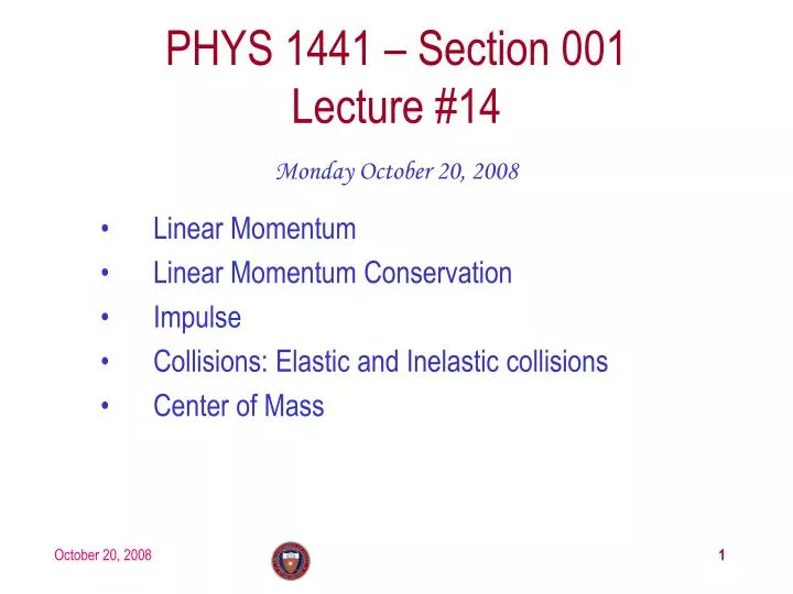 phys 1441 section 001 lecture 14