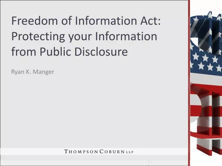 freedom of information act protecting your information from public disclosure