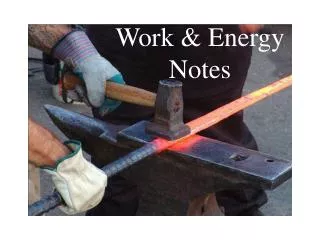 Work &amp; Energy Notes