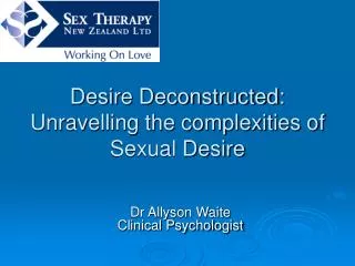 Desire Deconstructed: Unravelling the complexities of Sexual Desire