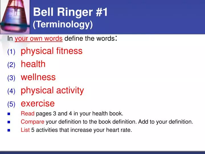 bell ringer 1 terminology