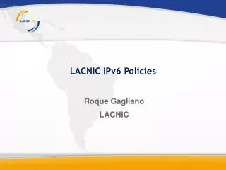 Roque Gagliano LACNIC