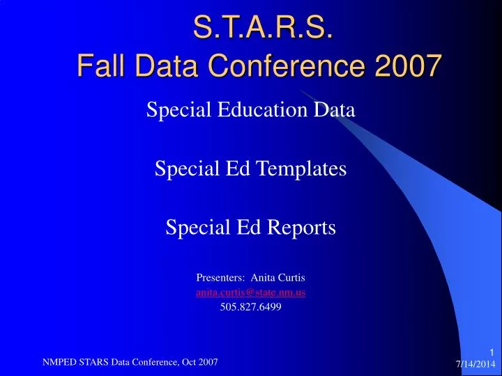 fall data conference 2007