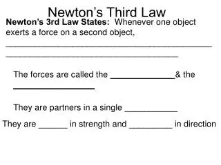 newton s third law