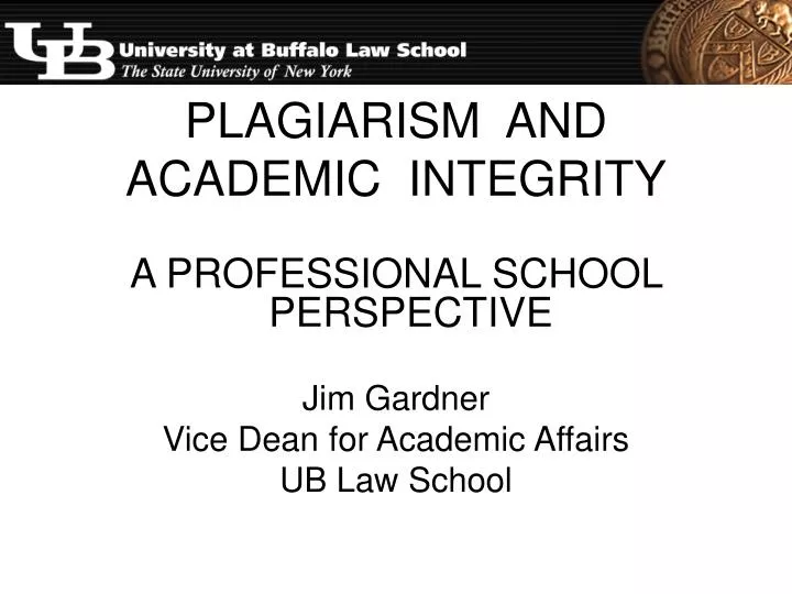 plagiarism and academic integrity