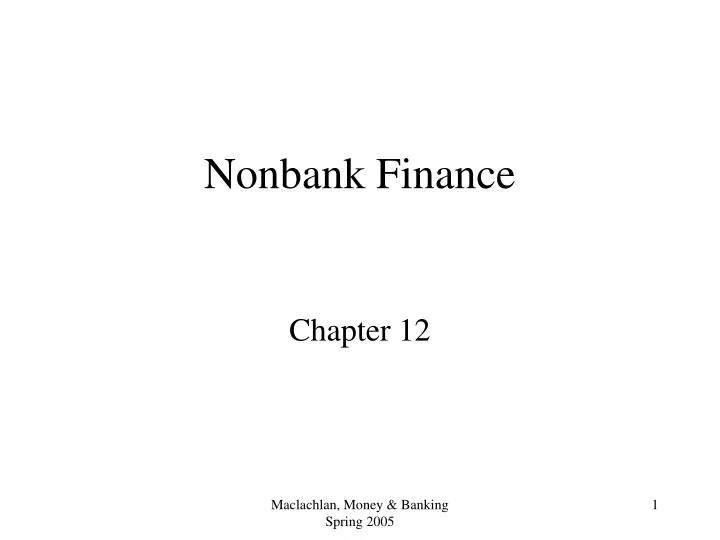 nonbank finance