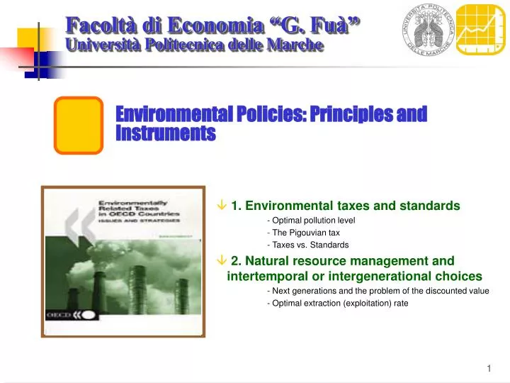 environmental policies principles and instruments