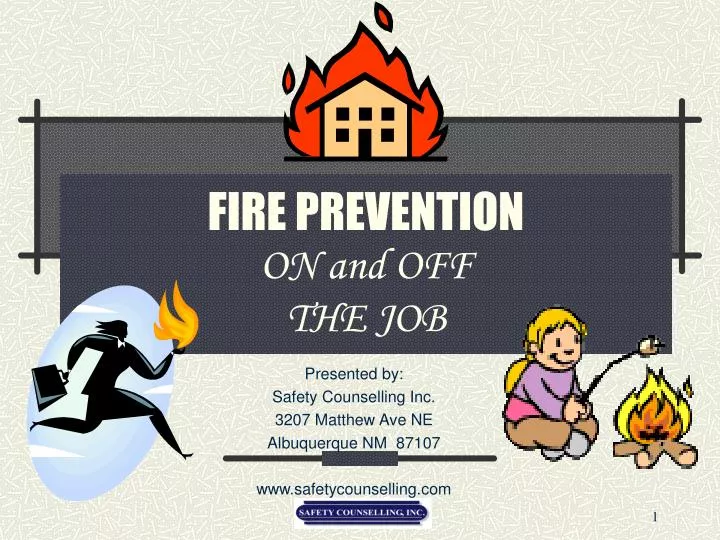fire prevention on and off the job