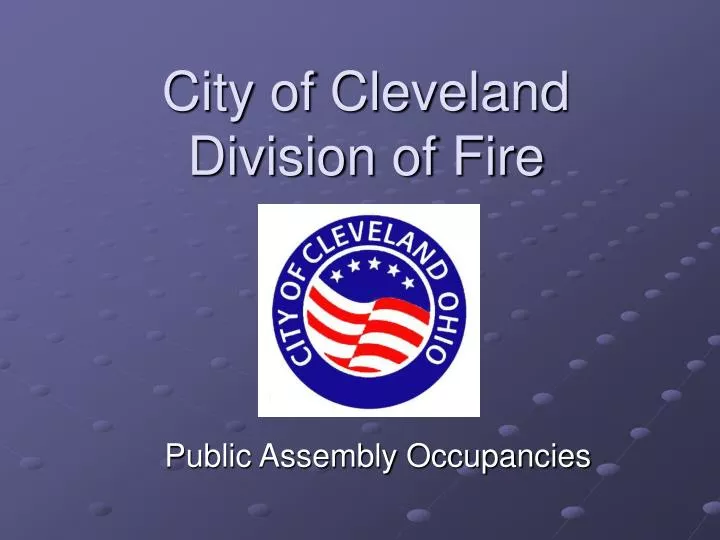 city of cleveland division of fire