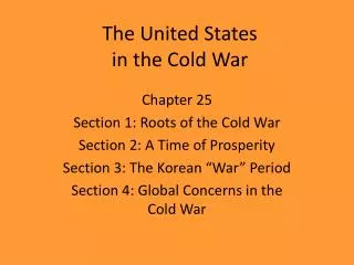 The United States in the Cold War
