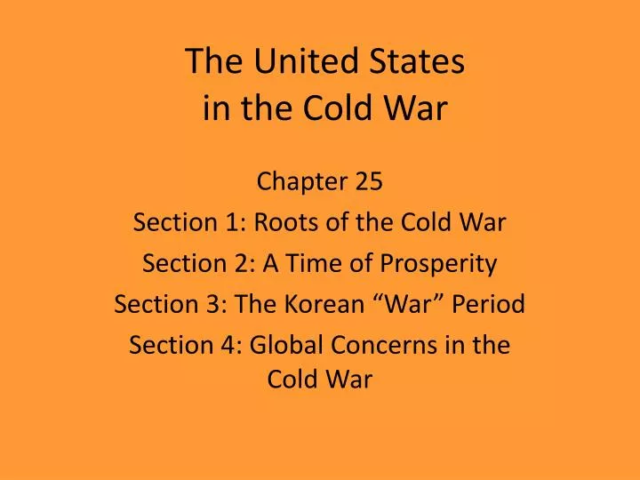 the united states in the cold war