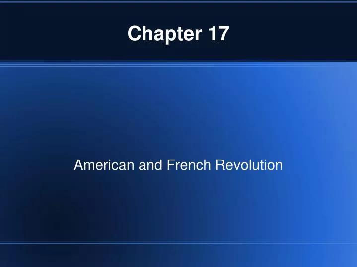 american and french revolution