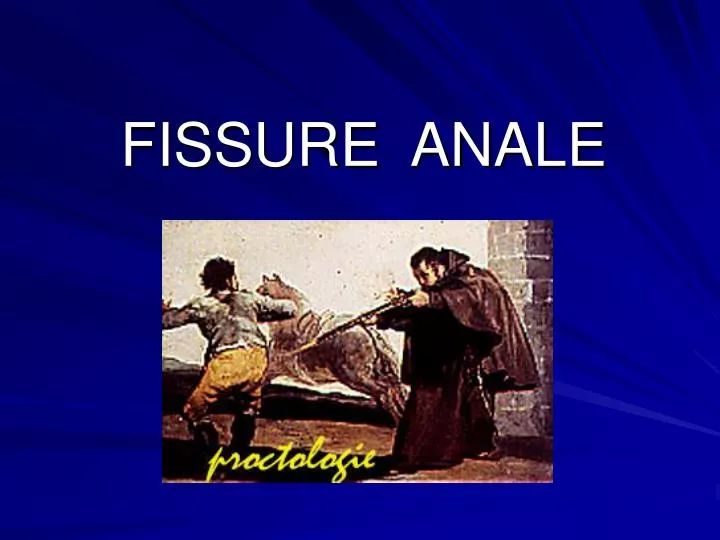 fissure anale