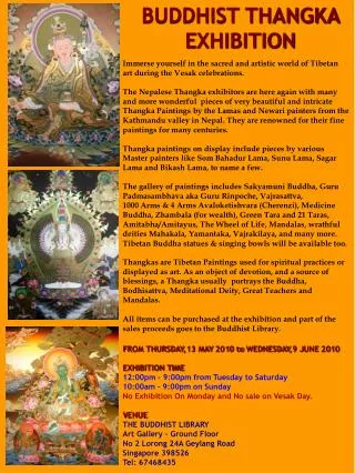 BUDDHIST THANGKA E XHIBITION