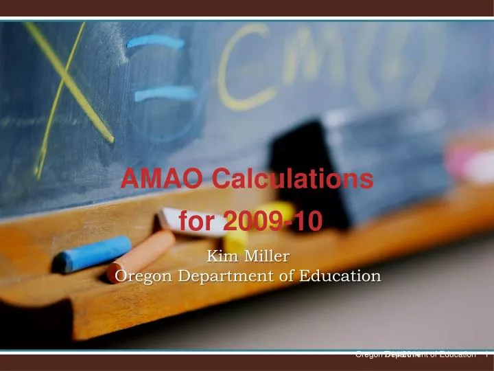 amao calculations for 2009 10