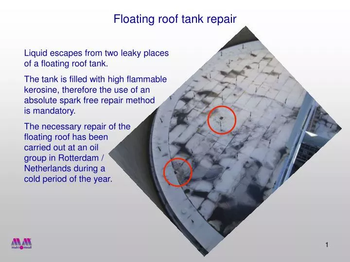 floating roof tank repair