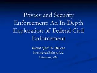Privacy and Security Enforcement: An In-Depth Exploration of Federal Civil Enforcement