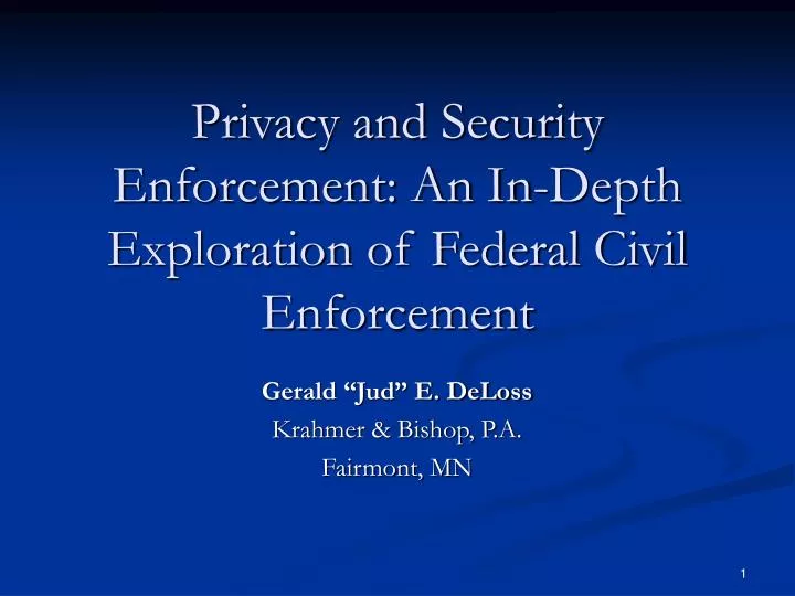 privacy and security enforcement an in depth exploration of federal civil enforcement