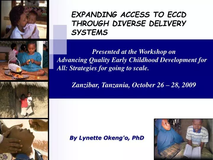 expanding access to eccd through diverse delivery systems