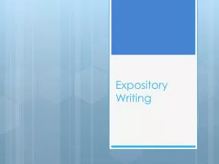 Expository Writing