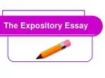 The Expository Essay