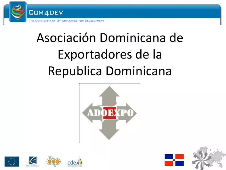asociaci n dominicana de exportadores de la republica dominicana