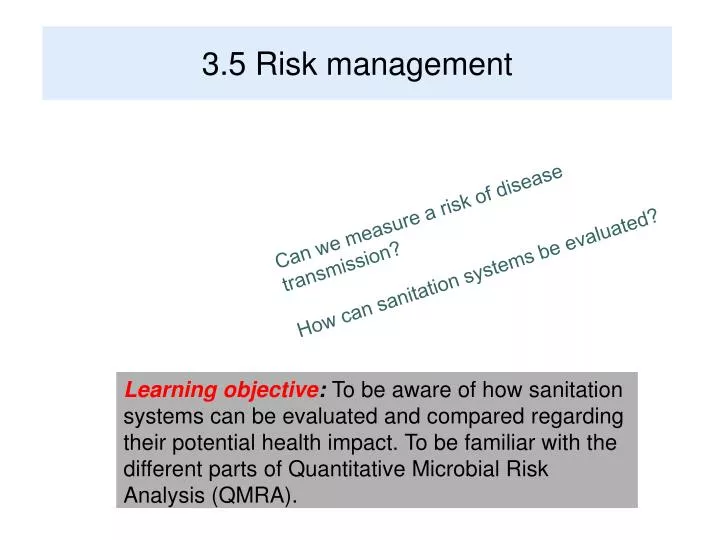 3 5 risk management