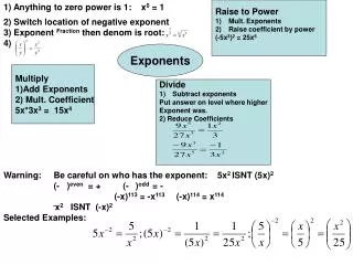 Exponents