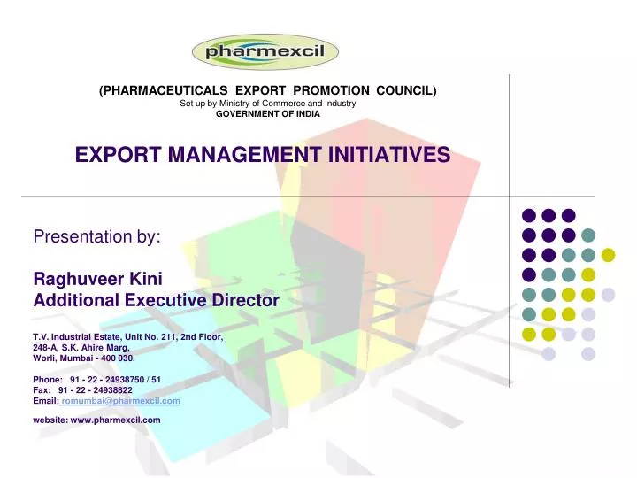 export management initiatives