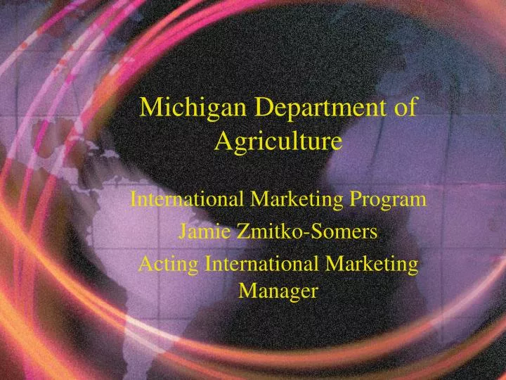 michigan department of agriculture