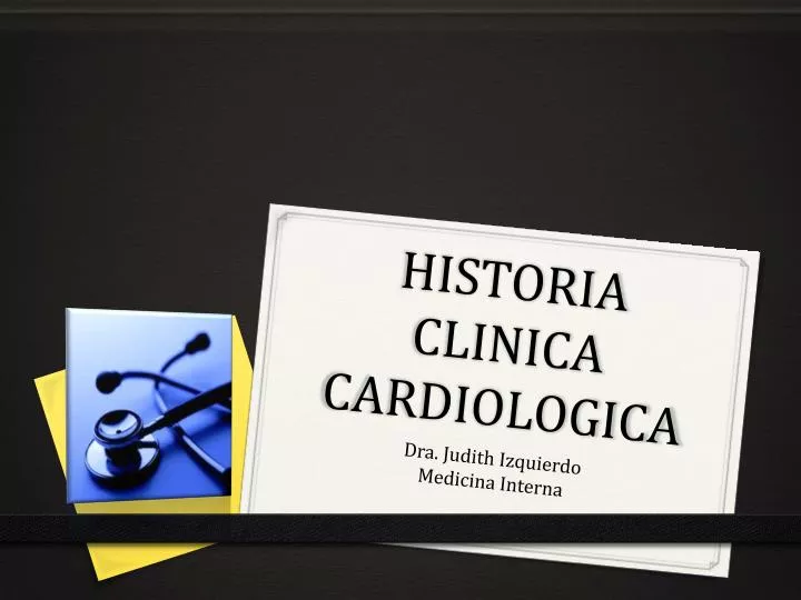 historia clinica cardiologica