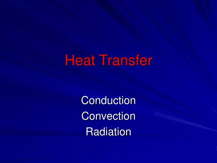 heat transfer