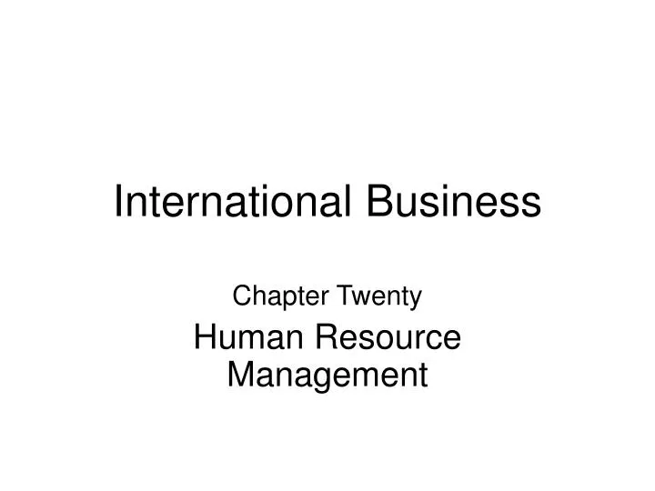 international business