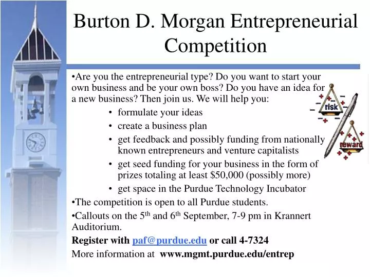burton d morgan entrepreneurial competition