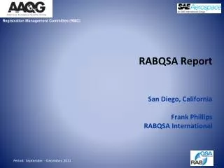 RABQSA Report