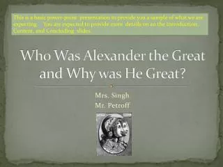 Who Was Alexander the Great and Why was He Great?