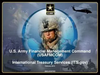 U.S. Army Financial Management Command (USAFMCOM) International Treasury Services (ITS.gov)
