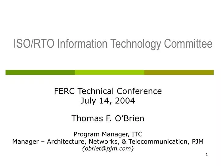 iso rto information technology committee