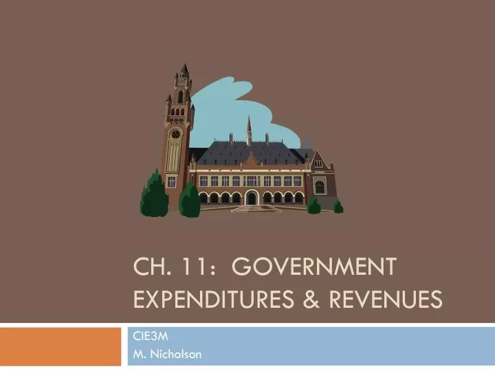 ch 11 government expenditures revenues