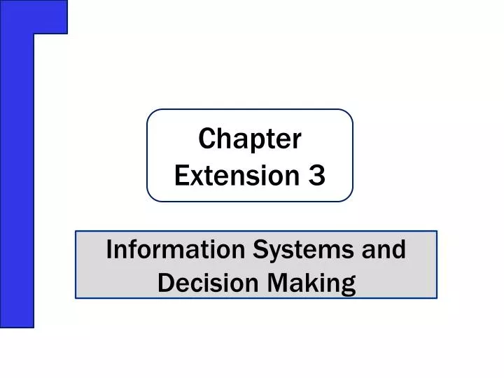 information systems and decision making