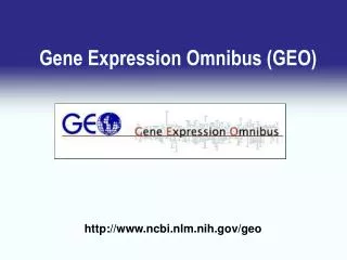 Gene Expression Omnibus (GEO)