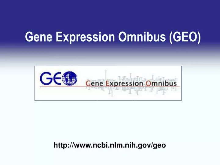 gene expression omnibus geo