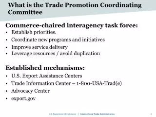 What is the Trade Promotion Coordinating Committee