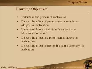 Learning Objectives