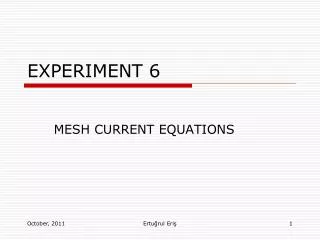 EXPERIMENT 6